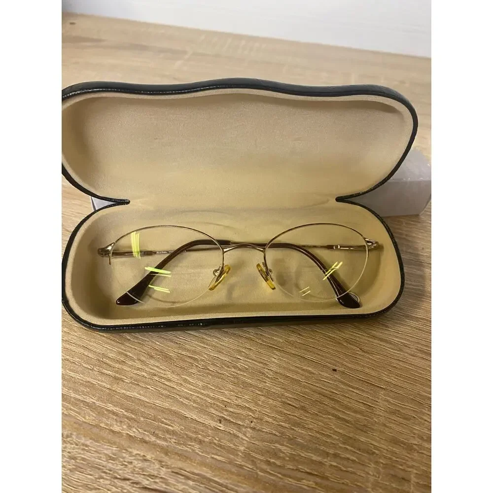 Brooks Brothers BB211 Eyeglass Frames Gold Oval 51-19-135 Made in Japan